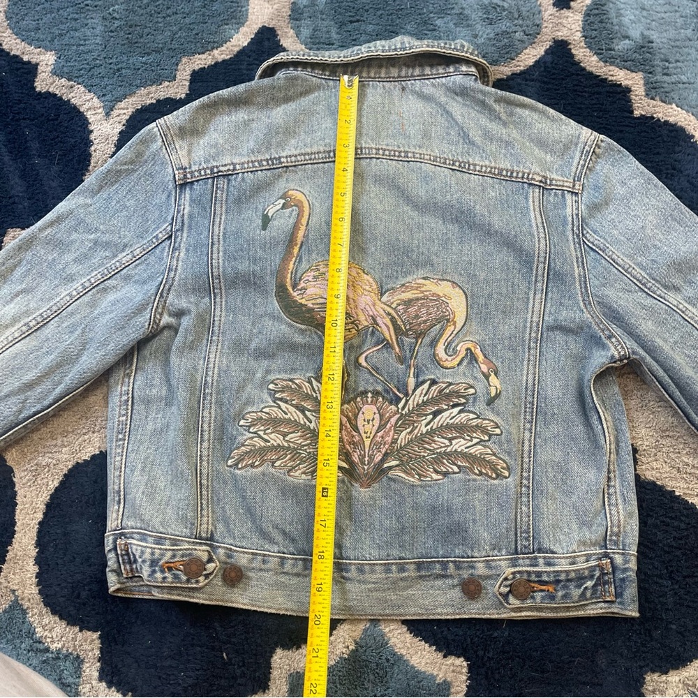UO Embroidered Jean Jacket - Picture 5 of 7
